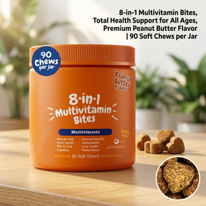 Suplemento Masticable 8 en 1 para <span class=keywords><strong>Perros</strong></span> con Glucosamina, Condroitina y Probióticos, Suplemento para <span class=keywords><strong>Articulaciones</strong></span>, <span class=keywords><strong>Vitaminas</strong></span> para <span class=keywords><strong>Perros</strong></span>, Suplemento para Mascotas - Product Image 2