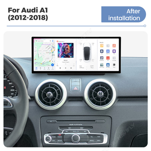 Système d'infodivertissement automobile Android DUDU7, décodage DSD, navigation au niveau de la voie, <span class=keywords><strong>GPS</strong></span> double bande de précision pour Audi A1 2012-2018 - Product Image 3