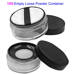 Mini Contenedor de Polvo Suelto con Espejo y Borla, Envase Cosmético a Prueba de Fugas, Estuche Portátil de Viaje para Polvo - Product Image 2