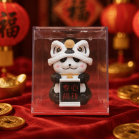 Ornements solaires automatiques Nod Lion Dance Panda Fortune pour cadeaux d'ouverture de magasin décoration de voiture célébrer la fête des pères du nouvel an