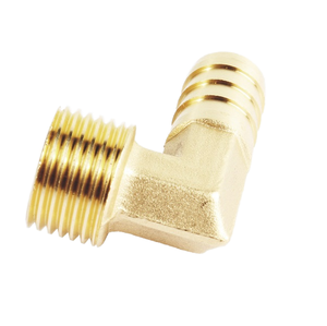Raccord coudé en laiton à 90 degrés, fileté NPT mâle, pour la plomberie et l'alimentation en eau - Product Image 1