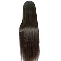 Extensions de cheveux humains vierges Remy, double trame, cheveux indiens, teintables toutes couleurs, qualité supérieure, vente en gros, sans permanente