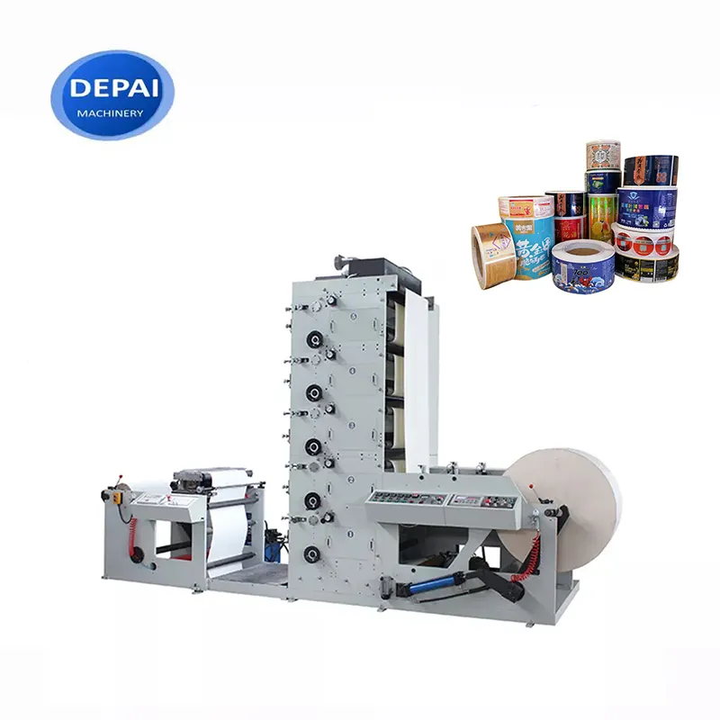 4 color self adhesive paper flexo label printing machine Digital fleoxgraphic printer printing machine for film