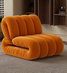 Poltrona Ergonomica Ondulata con Tessuto Morbido per Soggiorno <span class=keywords><strong>e</strong></span> Camera da Letto - Product Image 5