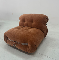 Canapé en tissu chenille moderne et minimaliste pour le salon, canapé droit design Hippo