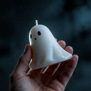 Moule <span class=keywords><strong>en</strong></span> silicone 3D pour bougeoir, motif fantôme sorcier Halloween, pour résine, plâtre et artisanat <span class=keywords><strong>de</strong></span> bougies, modèle crâne - Product Image 3