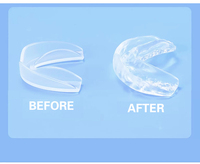 Protège-dents anti-ronflement ultra-fin en EVA avec logo personnalisé, couleur transparente pour adultes et juniors, protège-dents sportifs transparents
