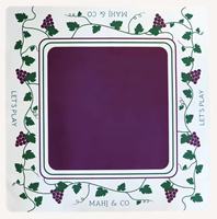 Tapis de mahjong imprimé de style américain, tapis de jeu en caoutchouc épaissi, anti-bruit et antidérapant, personnalisable pour la vente en gros
