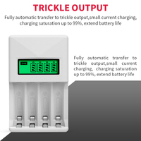 PUJIMAX — chargeur de batterie Rechargeable AA/AAA avec écran LCD, outil de charge rapide avec adaptateur universel et câble USB de Type C, 1 pièce