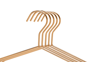 Appendiabiti <span class=keywords><strong>in</strong></span> <span class=keywords><strong>Metallo</strong></span> Oro Rosa Lucido, Resistenti e Durevoli, <span class=keywords><strong>per</strong></span> Vestiti - Product Image 2