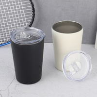 Gobelets isothermes en acier inoxydable de 8 oz et 12 oz, design mignon, sans BPA, portables avec couvercles pour tasses à lait