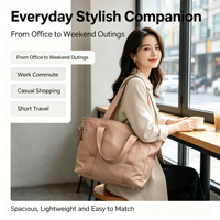 Sac fourre-tout personnalisé, sac à bandoulière rembourré doux pour femmes, sac à main en nylon léger de luxe, sac à bandoulière pour femmes