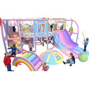 ของเล่นแบบนิ่มสำหรับเด็กวัยหัดเดินปราสาทแสนซนพร้อมแพลตฟอร์มไฟฟ้าวัสดุพลาสติกสไลด์สำหรับเด็ก - Product Image 2