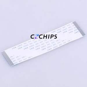 JS10A-24P-100-4-8 FFC Cable (Flexible Flat Cable) P=1mm Connector 24P 1mm 0.3mm Non-Inverting - Product Image 1