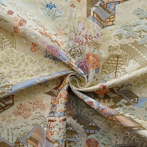 Nouveau style de tissu jacquard chinois en brocart Song avec fil doré tissé pour costume Tang - Product Image 1