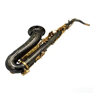 Saxofón Tenor Profesional en Si Bemol de Eastern Music, Acabado Brillante en Níquel Negro con Llaves Doradas - Product Image 4