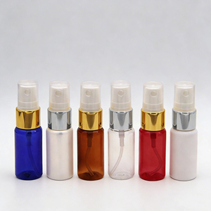 Flacon pulvérisateur de parfum en plastique PET de 15 ml, flacon pulvérisateur de voyage de luxe en or et argent, flacon pulvérisateur buccal - Product Image 1