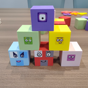 Cubo de espuma de bricolaje que cambia la cara cubo mágico Montessori <span class=keywords><strong>juego</strong></span> de rompecabezas para niños educativo - Product Image 4