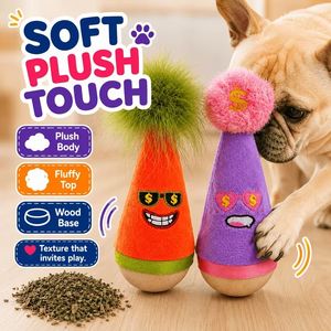 Jouet à mâcher en peluche à la catnip, jouet amusant pour chat, jouet interactif doux pour animaux de compagnie, pour chats d'intérieur - Product Image 3