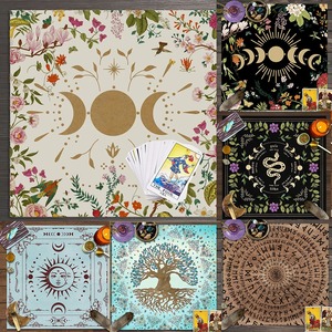 Wiccan Witchcraft Supplies Tools Altar <strong>Cloth</strong> with Printed Pattern for Tarot Divination Astrology <strong>Table</strong> <strong>Cloth</strong> Tarot Card Bag - Product Image 2
