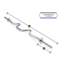 Barre de musculation droite et courbée en acier allié, vente en gros d'usine, 1,2 m, 1,5 m, 1,8 m, barre de levage de poids personnalisée avec poignée moletée