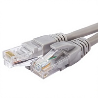 Cables de conexión RJ45 Cat5/Cat5e de cobre sin oxígeno sin blindaje, de par trenzado de ocho núcleos, listos para usar, suministro directo de fábrica