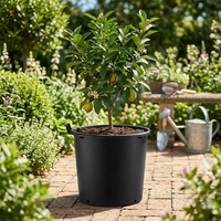 Pot de fleurs en PP léger et durable de haute qualité, style moderne et minimaliste, pour jardin extérieur, avec drainage, grande capacité