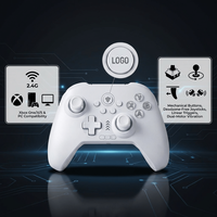 Manette sans fil Bluetooth Double Hall avec vibration Turbo et éclairage RGB pour PC, Android et mobile