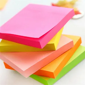 100 Sheets 76*76mmSize Color Paper Memo Pad Sticky Notes Bookmark Point It Marker Memo Sticker