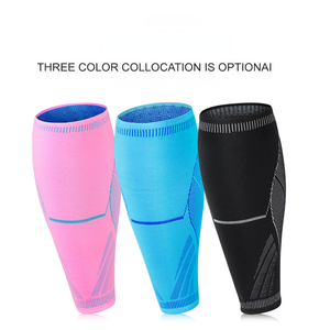 Manchons <span class=keywords><strong>de</strong></span> compression élastiques en nylon et spandex tricotés <span class=keywords><strong>pour</strong></span> le soutien des mollets, <span class=keywords><strong>pour</strong></span> hommes et femmes, emballage transparent, vente en gros - Product Image 3