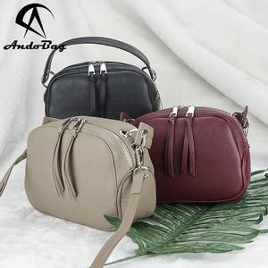 Bolsos de Mano AndoBag para Mujer, Bolso Bandolera de Cuero Genuino, Bolso de Hombro Casual de Moda 3088 - Product Image 1