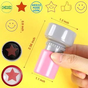 Sellos de Juguete Indelebles para Niños, Promocionales para Estudiantes, con Diseños de Dibujos Animados, Patrones y Logotipos Personalizables - Product Image 3