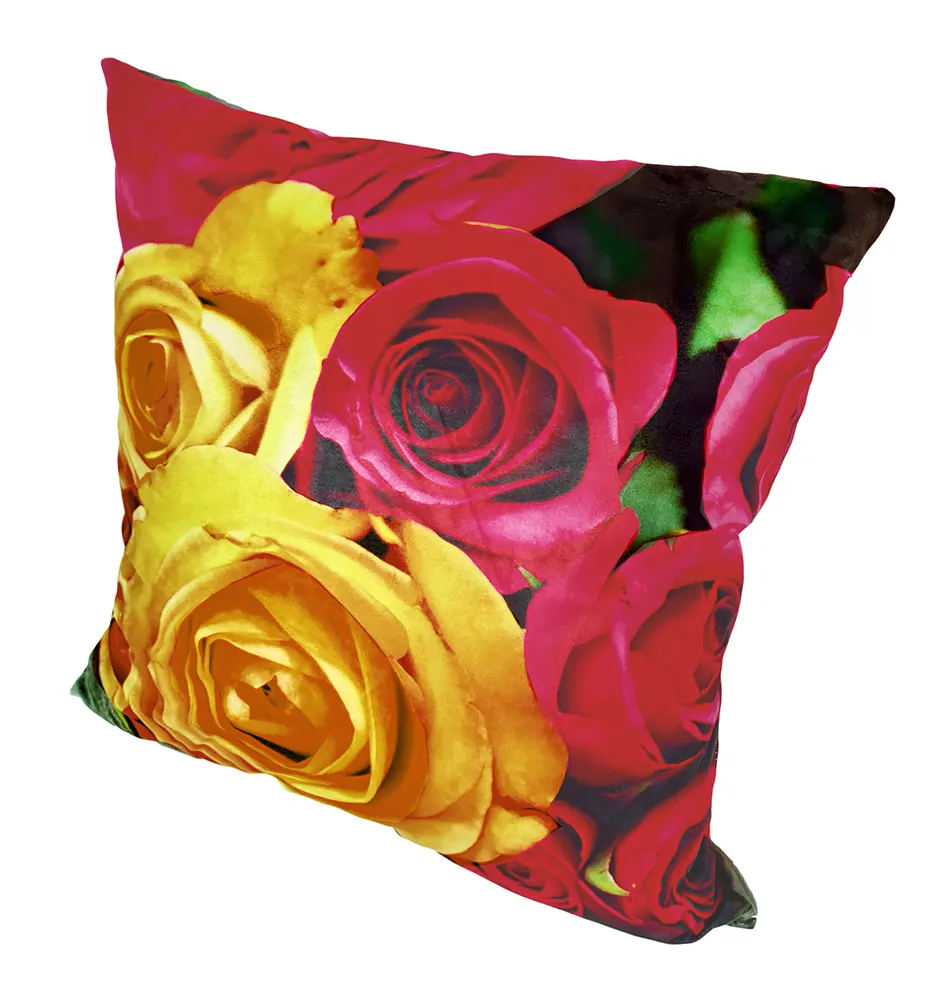 Decorative Throw Pillow Covers Rose Flower Double-Sided Photo Printing Pillowcase Home Decorative Square Throw Pillow Cover Sublimation Cushion Covers