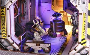 Interstellar Home DIY Puzzle en bois Book Nook 3D Space Themed Mini Bookshelf Decor Sci Fi Gift pour adultes et adolescents - Product Image 6