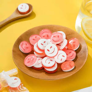 Venta al por mayor <span class=keywords><strong>Caramelos</strong></span> Sonrientes 2 en 1 Dulce Menta Fruta Sabor Prensa Caramelo Duro Colorido Cara Sonriente Caramelo - Product Image 3