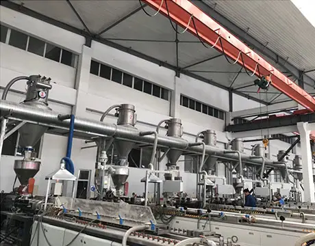 Il sistema di dosaggio chimico additivi in polvere sistema di dosaggio sistema di trasporto automatico di miscelazione della pesatura per la linea di estrusore in PVC