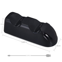 Station de charge rapide 2025 pour deux manettes, support de charge pour manettes de jeu PlayStation 4 PS5/Pro/Slim, prix d'usine
