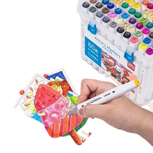 Marcadores Deli Artist de 12, 24, 36, 48, 60 y 80 colores a base de agua con doble punta para niños, estudiantes y dibujo artístico. - Product Image 5