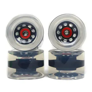 4 adet 70mm 51mm 80 duro Longboard tekerlek için 70mm kaykay lastik 80A dayanıklı