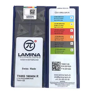 Insertos CNC de marca de lámina de carburo de tungsteno sólido