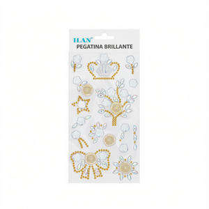 Autocollants en strass ILAN, couronne de nœuds, arbre blanc 39038 - Product Image 1