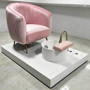 Fauteuils de pédicure roses modernes et simples, personnalisés en usine, sans tuyauterie, sans plomberie, fauteuils de spa pour les pieds de luxe pour salon de manucure - Product Image 4
