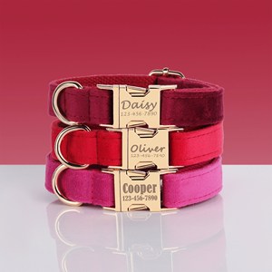 Ensemble harnais et laisse personnalisés magenta Harnais sans traction Porte-sac à crottes Cadeaux pour chiens - Product Image 4