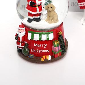 Venta al por Mayor de Adornos Navideños de Resina Personalizados, Decoraciones Navideñas de Santa Claus, Globos de Nieve Navideños - Product Image 5