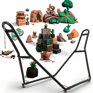 Soporte de Acero para Hamaca, para 2 Personas, Compatible con Hhamacas de 9 a 14 Pies, Ajustable, Universal, para Dormitorio, Jardín, Camping, Uso Duradero - Product Image 3