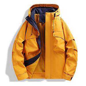 Chaqueta Bomber Impermeable y <span class=keywords><strong>Cortavientos</strong></span> con Capucha, Holgada, para Trabajo en Grupo, Personalizable, Funcional, para Hombre y Mujer - Product Image 2