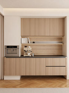 Mobiletto Portabottiglie in Legno Stile Crema |   <span class=keywords><strong>Bar</strong></span> d'acqua integrato, che crea un <span class=keywords><strong>angolo</strong></span> rilassante per la casa - Product Image 1