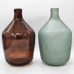 Creative Decor <strong>Clear</strong> Big Belly Floor <strong>Vase</strong> Long Neck <strong>Large</strong> Dining Room Custom Color Glass <strong>Vase</strong> - Product Image 3