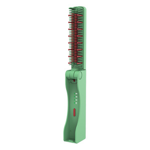 Wireless Folding Hair Straightener Comb With Three Temperature Settings Portable For Dry Hair PTC Heating - Product Image 4