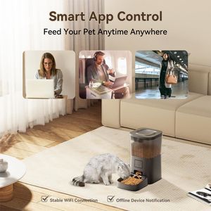 Telecomando automatico tramite App Mobile prezzo all'ingrosso di plastica carica alimentatore intelligente per animali domestici con Microchip Wifi - Product Image 3
